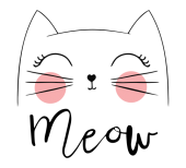 Принт Meow вариант 2