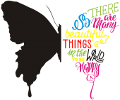 Принт Говорящая бабочка вариант 1