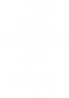 Принт Stop wishing вариант 2
