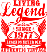 Принт Living legend вариант 2