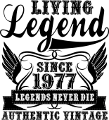 Принт Living legend вариант 1