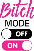 Принт Bitch mode вариант 1