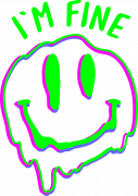 Принт I'm fine вариант 2