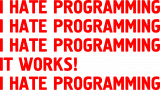 Принт Hate programming вариант 2