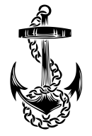 Принт Якорь вариант 2