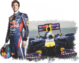 Принт Sebastian Vettel 2 вариант 2