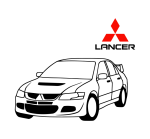 Принт Mitsubishi lancer вариант 2