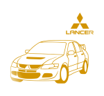Принт Mitsubishi lancer вариант 1