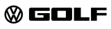 Принт Volkswagen Golf logo вариант 4