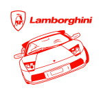 Принт Lamborghini car вариант 1