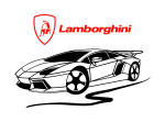 Принт Lamborghini car 2 вариант 1