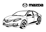 Принт Mazda car вариант 1