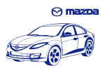 Принт Mazda car вариант 2