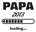 Принт Papa loading вариант 2