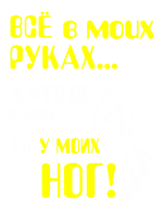 Принт Все в моих руках вариант 1