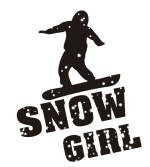 Принт Snow girl 2 вариант 3