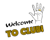 Принт Welcome to club вариант 2