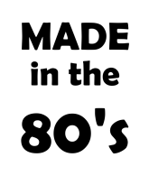 Принт Made in the 80's вариант 1