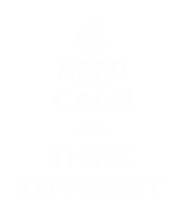 Принт Keep calm think different вариант 1
