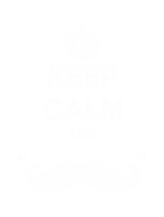 Принт Keep calm and Moustache вариант 2