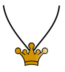 Принт Кулончик корона вариант 1