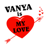 Принт Vanya is my love вариант 2