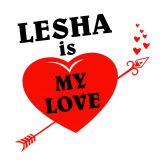 Принт Lesha is my love вариант 1