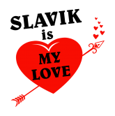 Принт Slavik is my love вариант 1