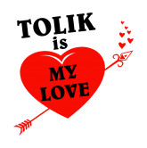 Принт Tolik is my love вариант 1