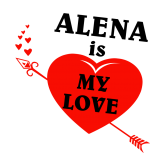 Принт Alena is my love вариант 1