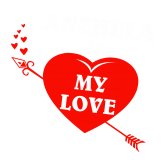 Принт Angela is my love вариант 1