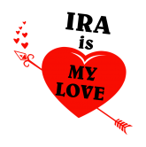 Принт Ira is my love вариант 1