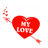 Принт Marina is my love вариант 1