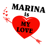 Принт Marina is my love вариант 2
