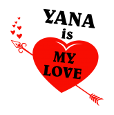 Принт Yana is my love вариант 2