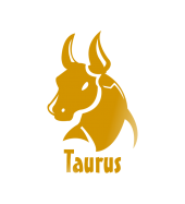 Принт Телец gold вариант 1