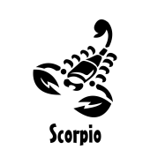 Принт Скорпион gold вариант 4