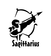 Принт Стрелец gold вариант 4