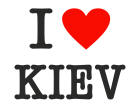 Принт I love Kiev вариант 1