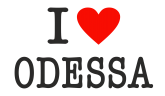 Принт I love Odessa вариант 1