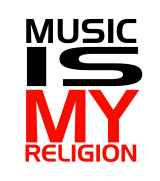 Принт Music is my religion вариант 2