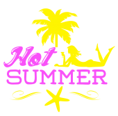 Принт Hot summer вариант 1