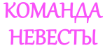 Принт Команда невесты вариант 3