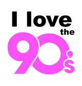 Принт Я люблю 90-е вариант 2