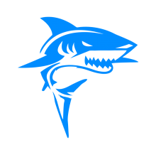 Принт Зубастая акула вариант 1