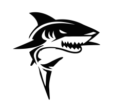 Принт Зубастая акула вариант 2