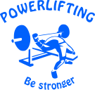 Принт Powerlifting - be stronger вариант 2
