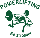 Принт Powerlifting - be stronger вариант 3