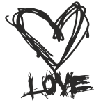 Принт Love gold вариант 4