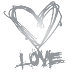 Принт Love gold вариант 2